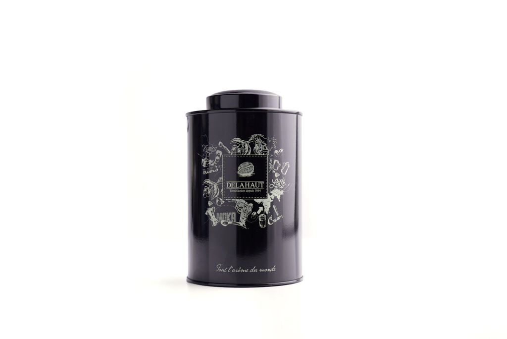 Boîte à café vide noir