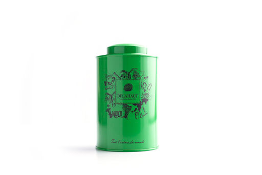 Boîte à café vide vert